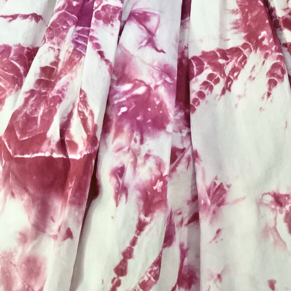 S/W/F Escapism Treasure White Pink Smocked Tie Dye Mini Dress S $279 - Picture 12 of 12